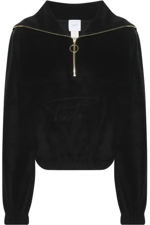 Patou Half-zip terrycloth hoodie