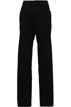 MUGLER High-rise tapered jeans