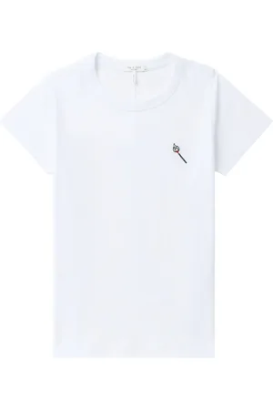 RAG&BONE Embroidered cotton T-shirt