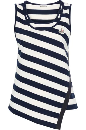 Moncler Striped asymmetric tank top