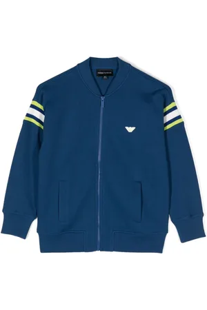Emporio Armani Logo-appliqué cotton jacket