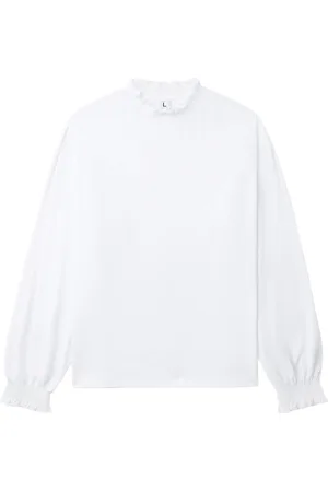 Random Identities Ruffled cotton sweatshirt