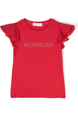MONNALISA Ruffled-sleeve T-shirt