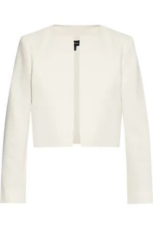 THEORY Collarless cropped jacket