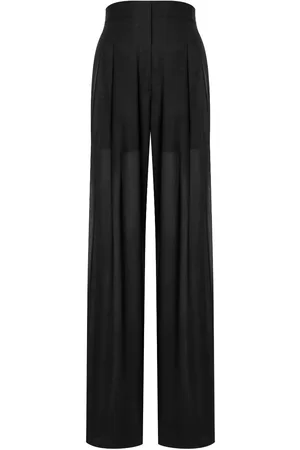 Serafini Semi-sheer wide-leg trousers