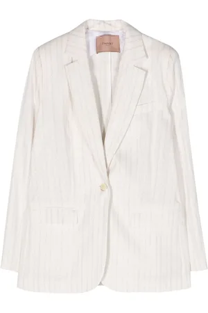 Twin-Set Striped single-breasted blazer