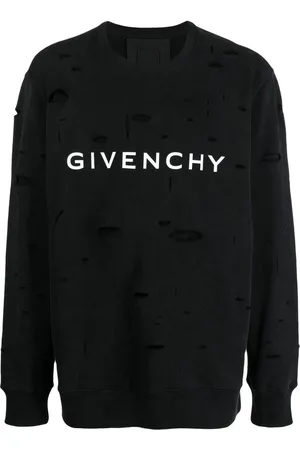 Givenchy Logo-print distressed sweatshirt