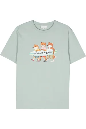 Maison Kitsuné Fox-motif cotton T-shirt