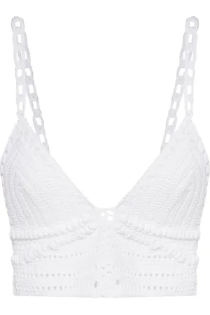 IRO V-neck crochet crop top