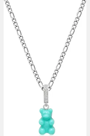 Nialaya Gummy Bear-pendant chain necklace