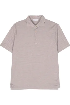 Boglioli Striped polo collar
