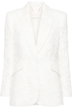 ZIMMERMANN Natura lace-detail blazer