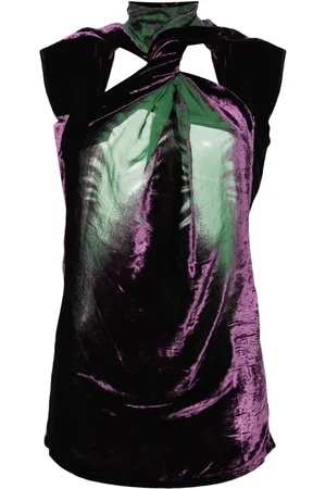 Masha Popova Whisker velvet minidress