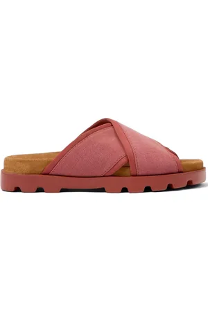 Camper Brutus chunky cross-strap slides