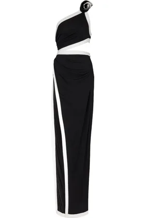 Balmain Cut-out asymmetric gown