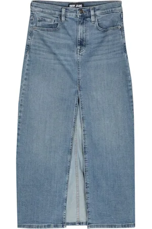 DKNY High-rise maxi denim skirt