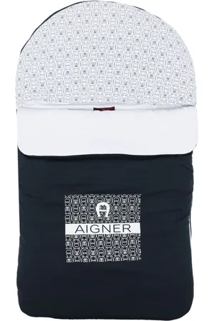 Aigner Logo-print Pima cotton baby nest