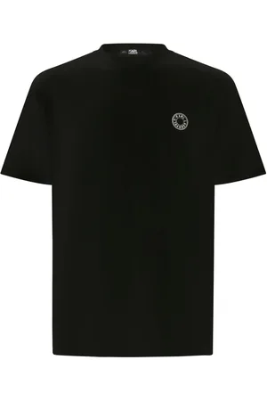 Karl Lagerfeld Circle-logo cotton T-shirt