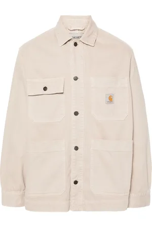 Carhartt white denim jacket hotsell