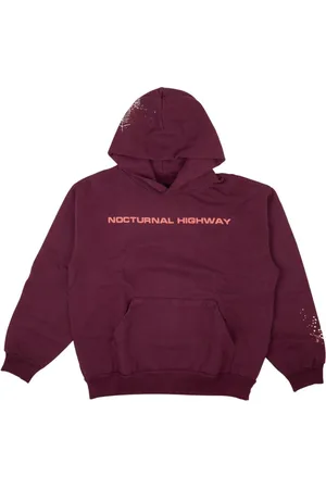 Sp5der Nocturnal Highway cotton hoodie