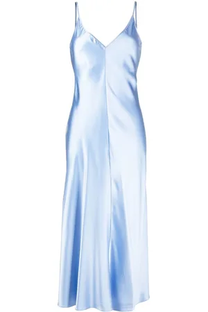 Voz V-neck silk long dress