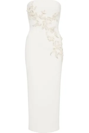 Rebecca Vallance Tove embroidered midi dress