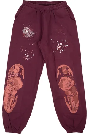 Sp5der Nocturnal Highway cotton track pants
