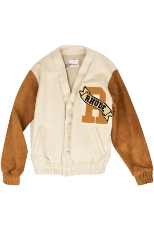 Rhude "Beige/Tan" suede bomber jacket
