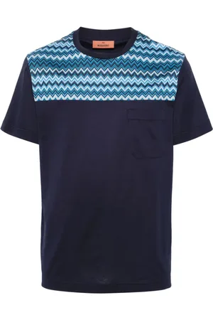 Missoni Zigzag-panel cotton T-shirt
