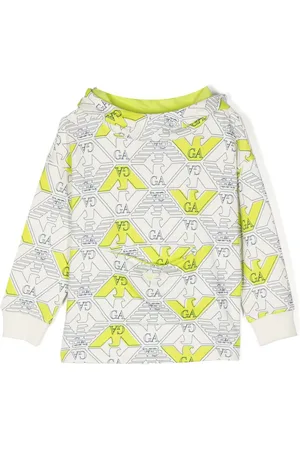 Emporio Armani Logo-print cotton hoodie
