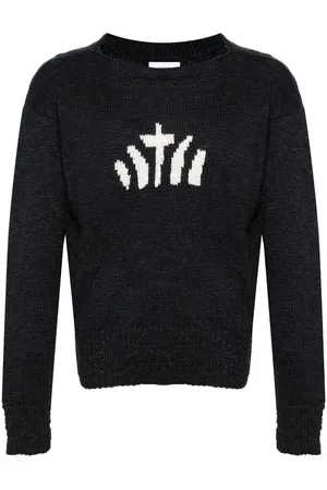 VISVIM Intarsia-knit silk-blend jumper