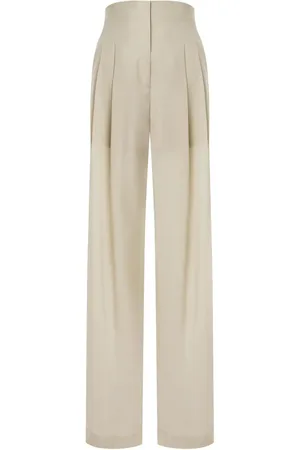 Serafini Pleat-detailing wool-blend trousers
