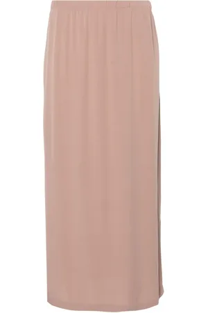 Private 0204 Straight silk midi skirt