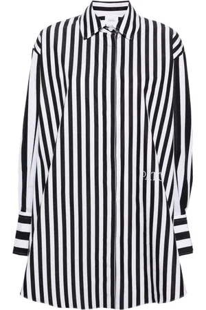 Patou Logo-embroidered striped shirt