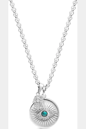 Nialaya Evil Eye Hamsa Hand pendant necklace