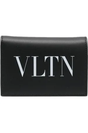 VALENTINO GARAVANI VLTN-print leather cardholder
