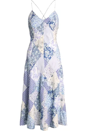 Ralph Lauren Sleeveless patchwork midi dress