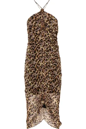 Marant Etoile Valdi leopard-print midi dress