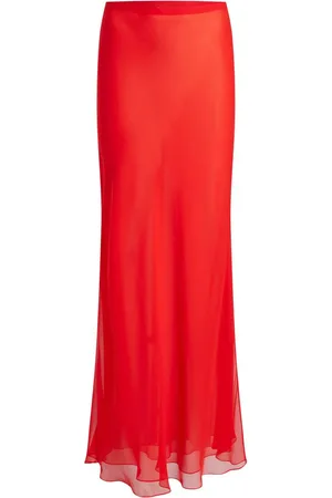 Khaite The Mauva silk maxi skirt