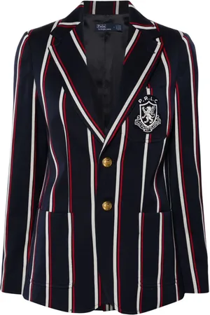 Ralph Lauren Striped single-breasted blazer