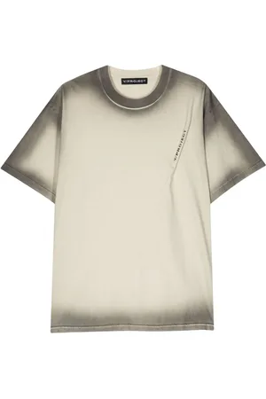 Y / PROJECT Logo-print faded T-shirt
