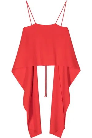 SEMICOUTURE Asymmetric draped tank top