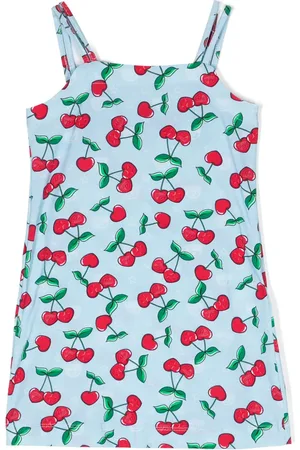 Chiara Ferragni Cherry-print cotton A-line dress