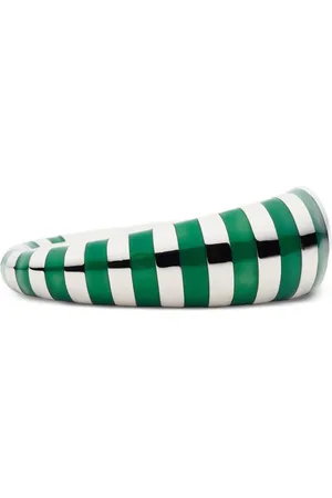 Salvatore Ferragamo Enamel-striped bracelet