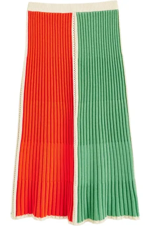 Chinti & Parker Riveria organic cotton midi skirt