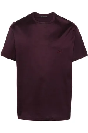 LOW BRAND Logo-embroidered cotton T-shirt