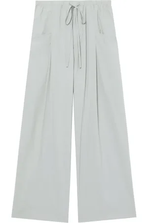 tout a coup Drawstring-waist wide-leg trousers