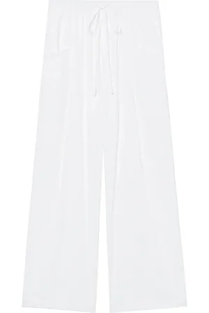 tout a coup Drawstring-waist wide-leg trousers