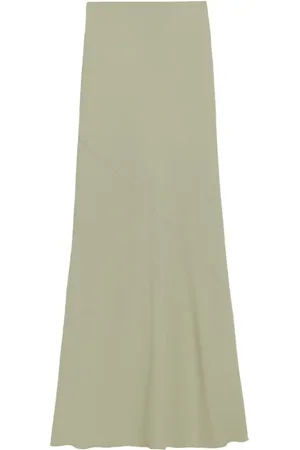 Ami Bias-cut maxi skirt