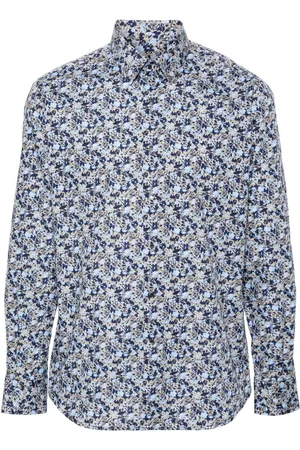Karl Lagerfeld Floral-print cotton shirt